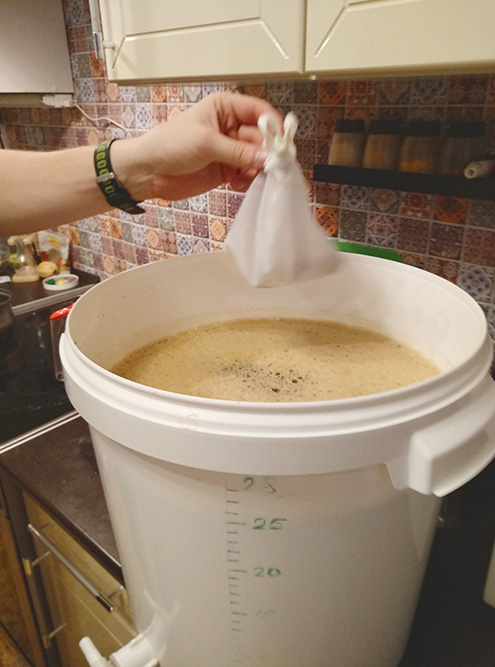 Спеції в мішку. Такі пакети продаються у великих магазинах обладнання та гіпермаркетах, у розділах для миття речей. Вартість від 90 ₽