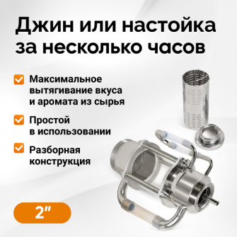 Екстрактор Сокслета, 2 дюйми