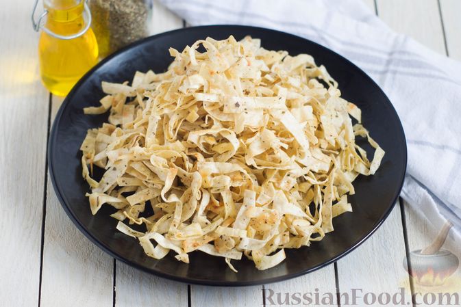 Фото до рецепту: закуски з лаваш (на сковороді)