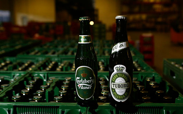 Датські бренди Carlsberg та Tuborg